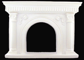 Dollhouse Miniature Fireplace